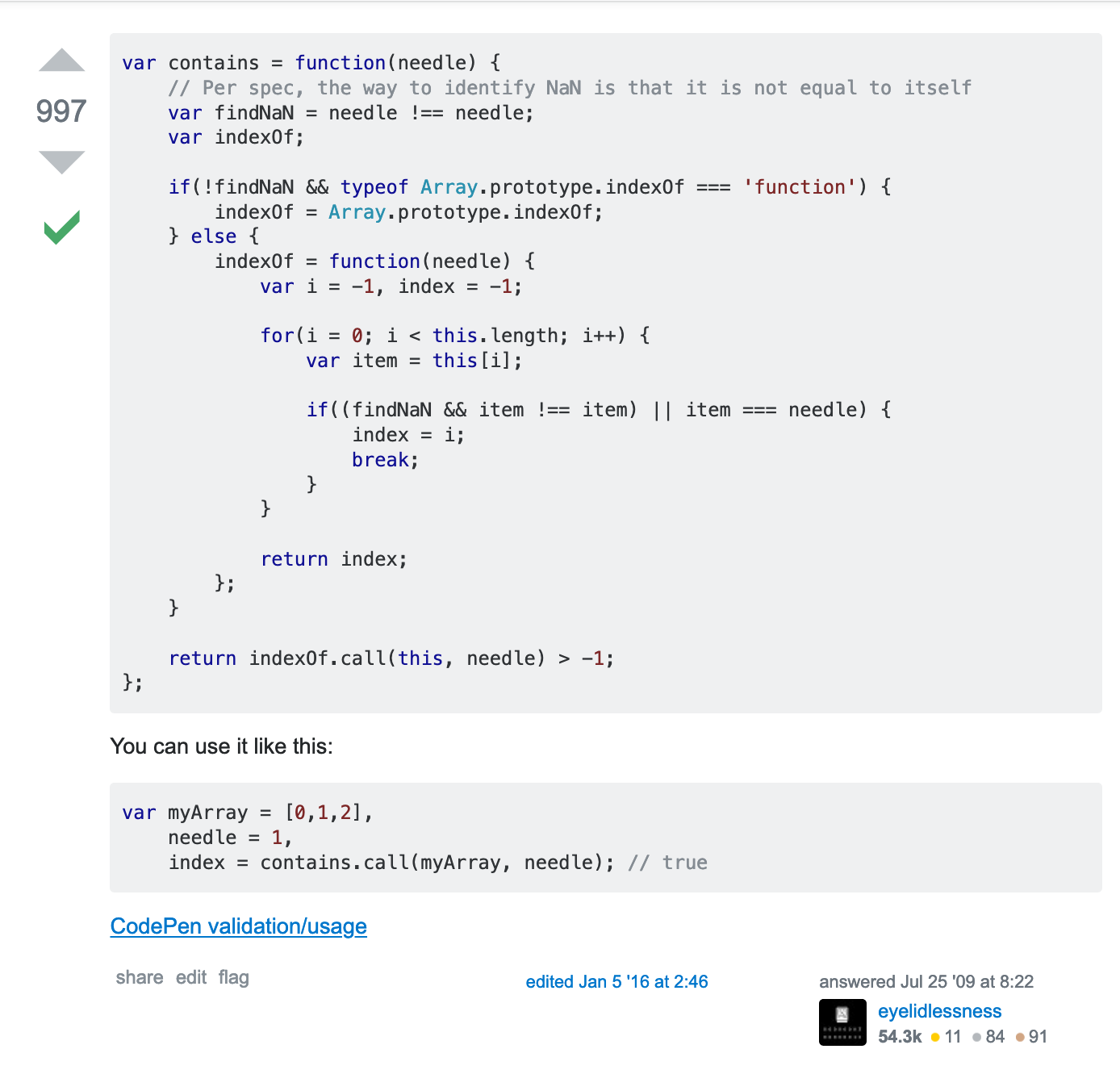 A StackOverflow answer that implements a custom contains function written in 2009